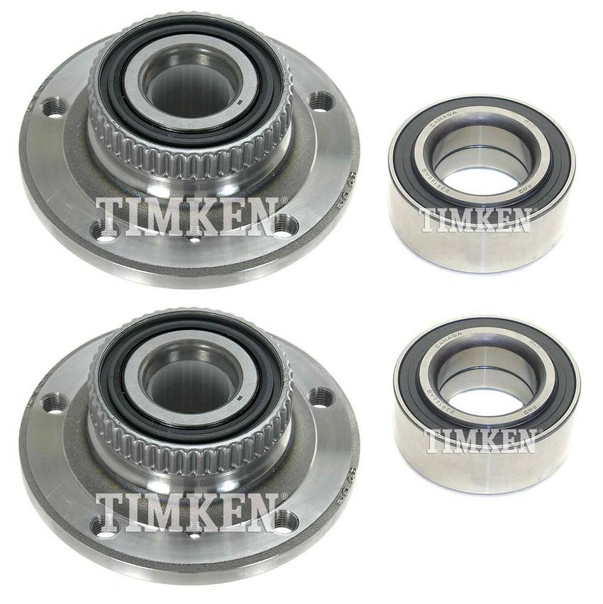 BMW Wheel Bearing and Hub Assembly Kit - Front and Rear 33411133123 - Timken 2877576KIT